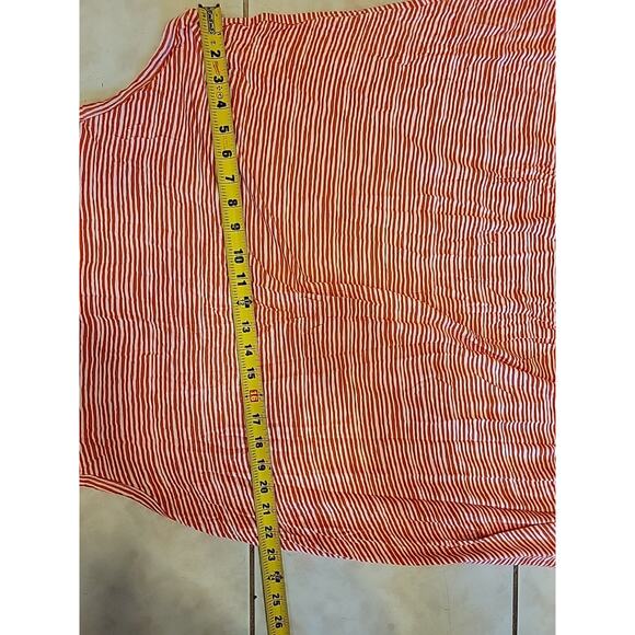 Philosophy Orange Striped Sleeveless Fitted Dress Women's Size 3X - Picture 9 of 9